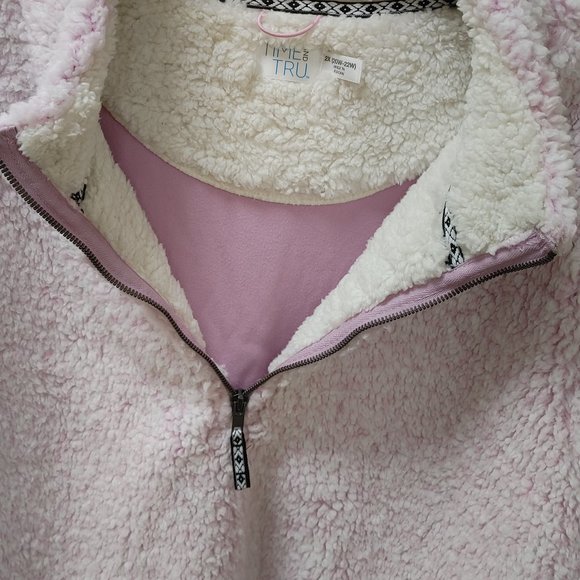 TIME AND TRU SHERPA SWEATSHIRT JACKET - Picture 7 of 11